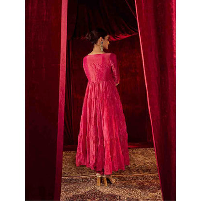 Roze Arya Pink Anarkali (Set of 3)