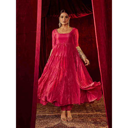 Roze Arya Pink Anarkali (Set of 3)