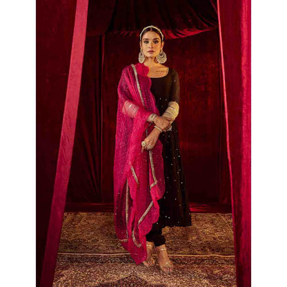 Roze Meher Black Anarkali (Set of 3)