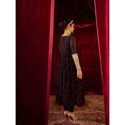 Roze Meher Black Anarkali (Set of 3)