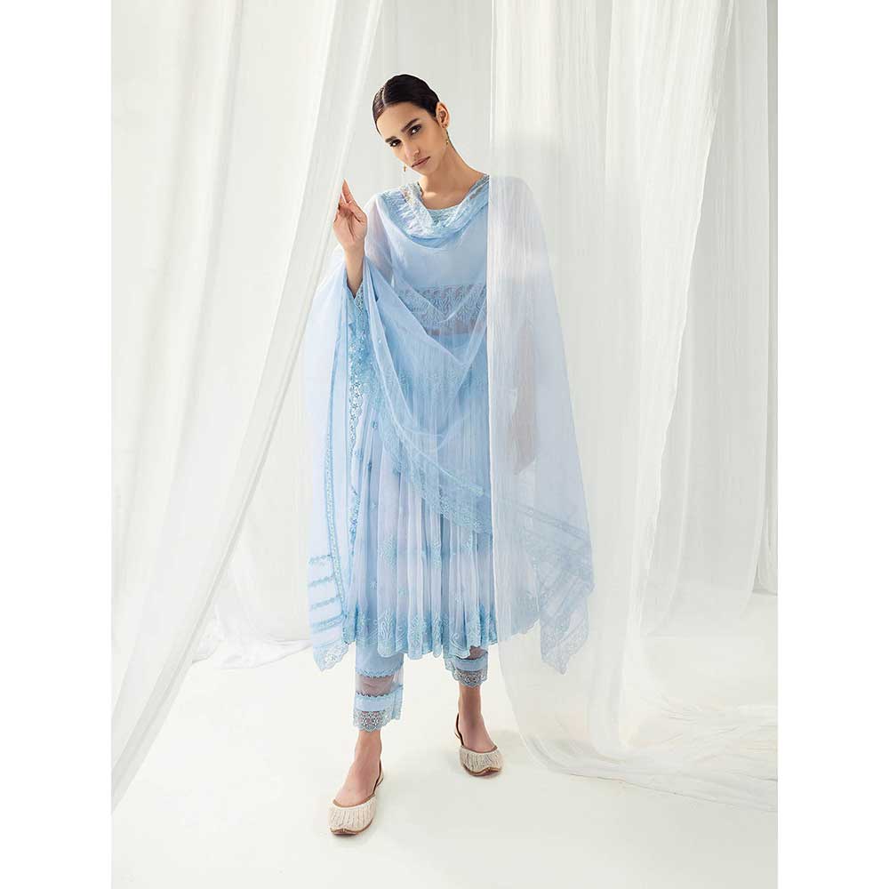 Roze Clara Blue Dupatta