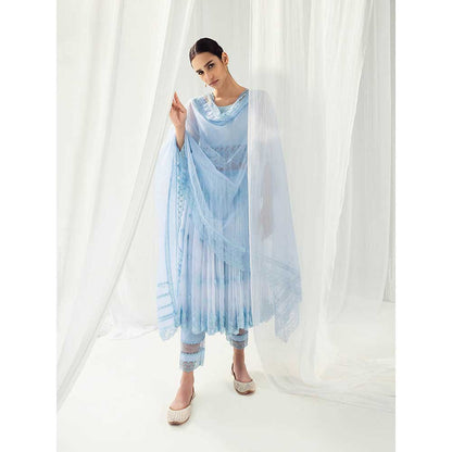 Roze Clara Blue Dupatta