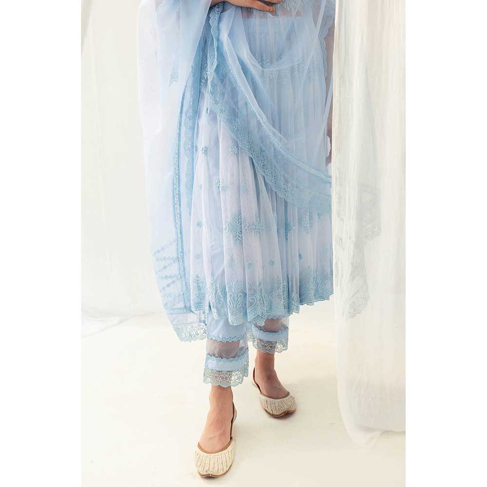 Roze Clara Blue Dupatta