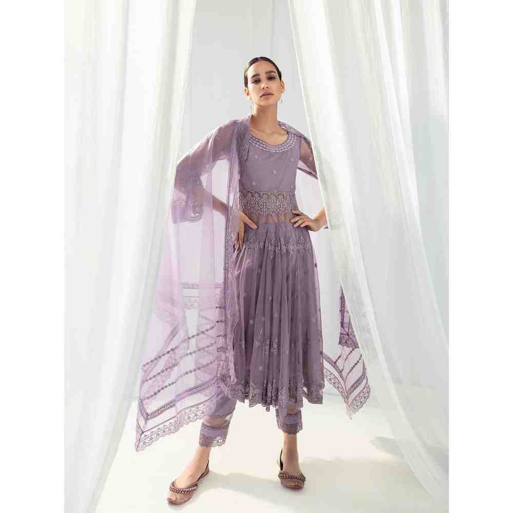 Roze Clara Purple Dupatta