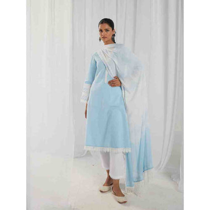 Roze Estelle Blue Dupatta