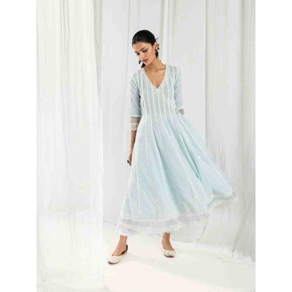 Roze Aria Blue Kurta