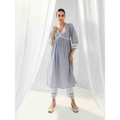 Roze Aura Purple Kurta