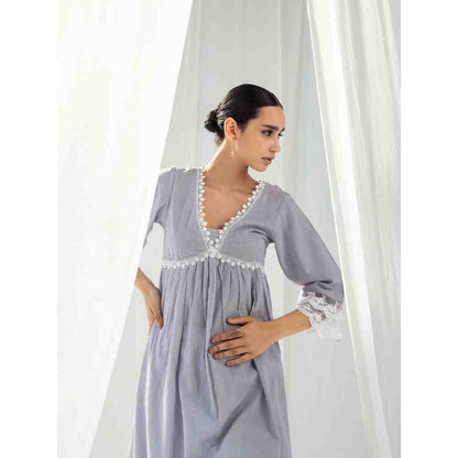 Roze Aura Purple Kurta