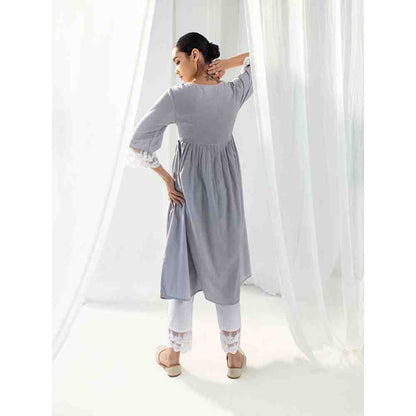 Roze Aura Purple Kurta