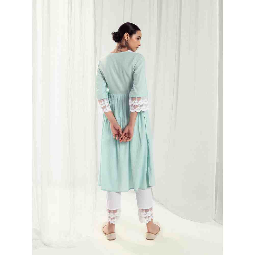 Roze Aura White Pant
