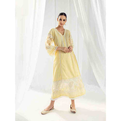 Roze Celeste Yellow Kurta