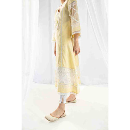 Roze Celeste Yellow Kurta