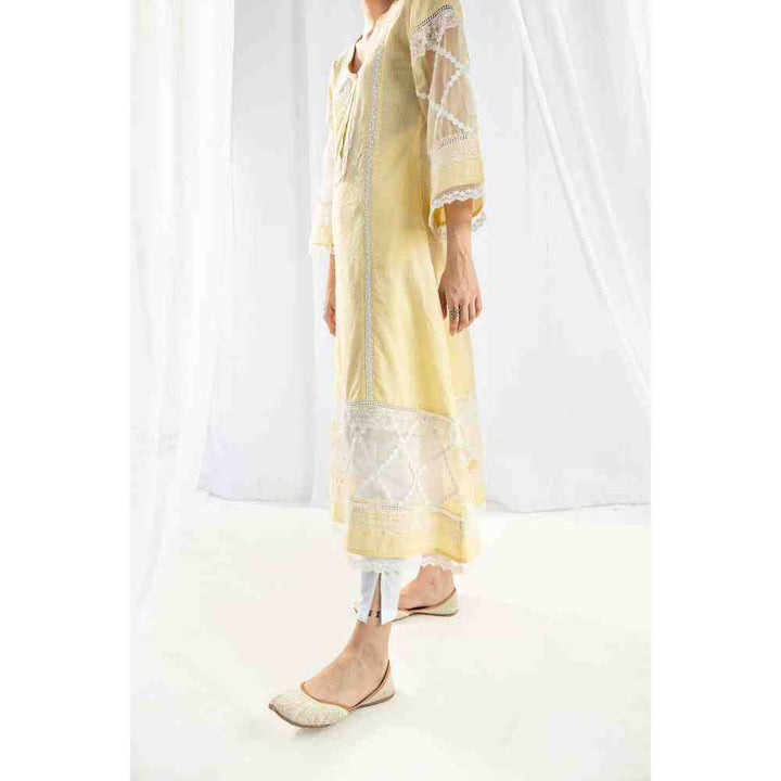 Roze Celeste Yellow Kurta