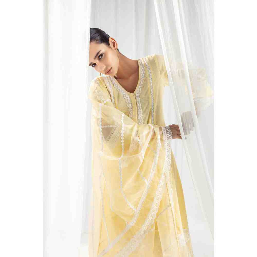 Roze Celeste Yellow Kurta