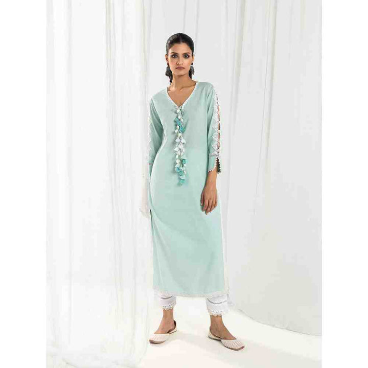 Roze Eden Blue Kurta