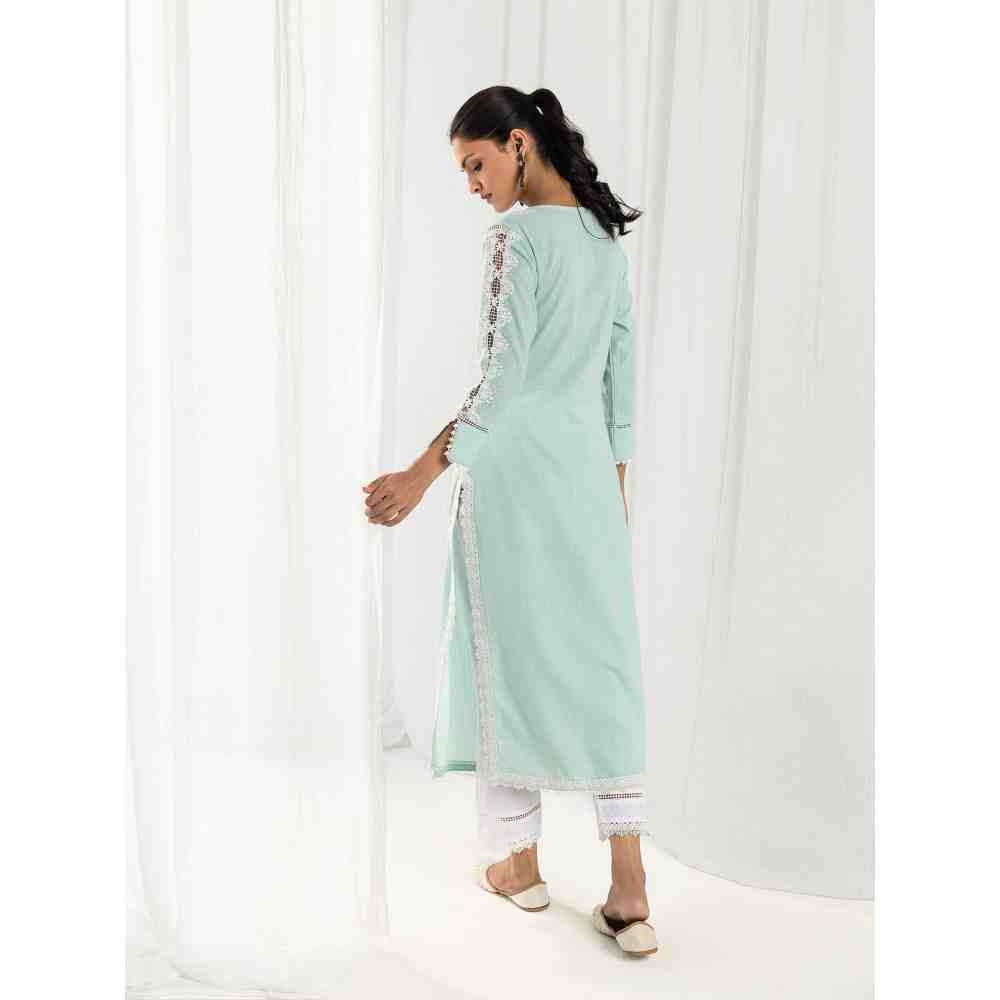 Roze Eden Blue Kurta