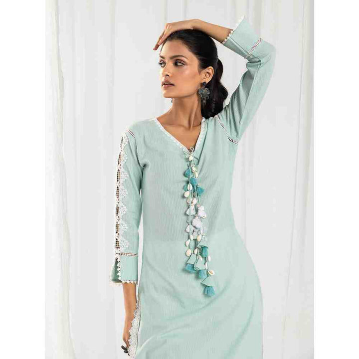 Roze Eden Blue Kurta