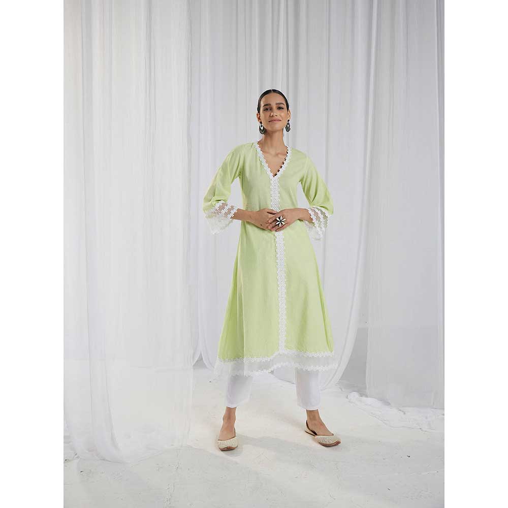 Roze Fiona Green Kurta
