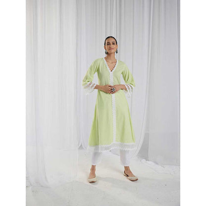 Roze Fiona Green Kurta