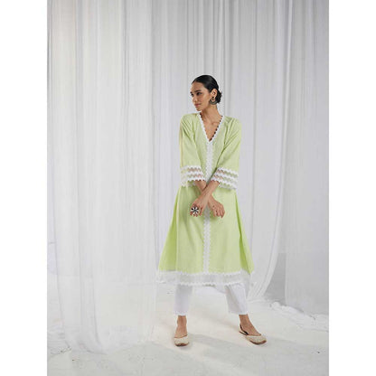 Roze Fiona Green Kurta