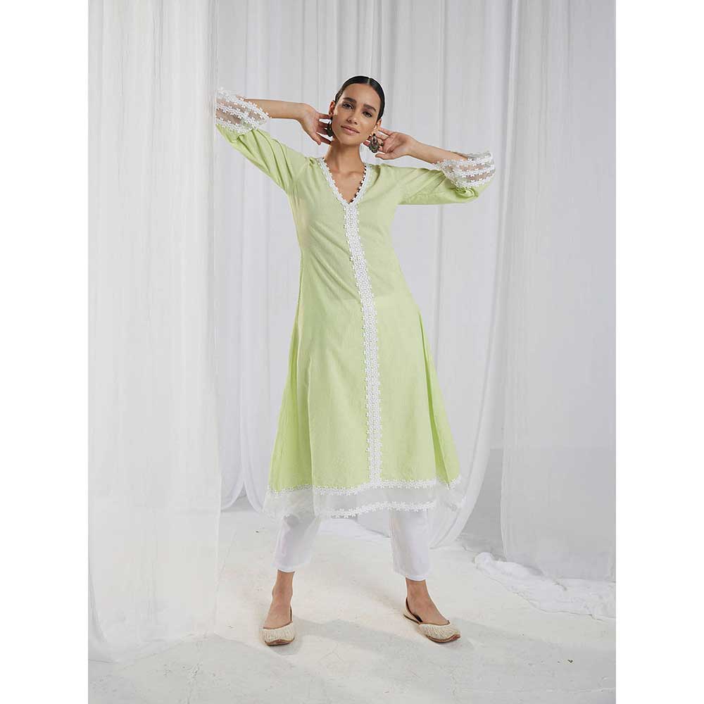Roze Fiona Green Kurta
