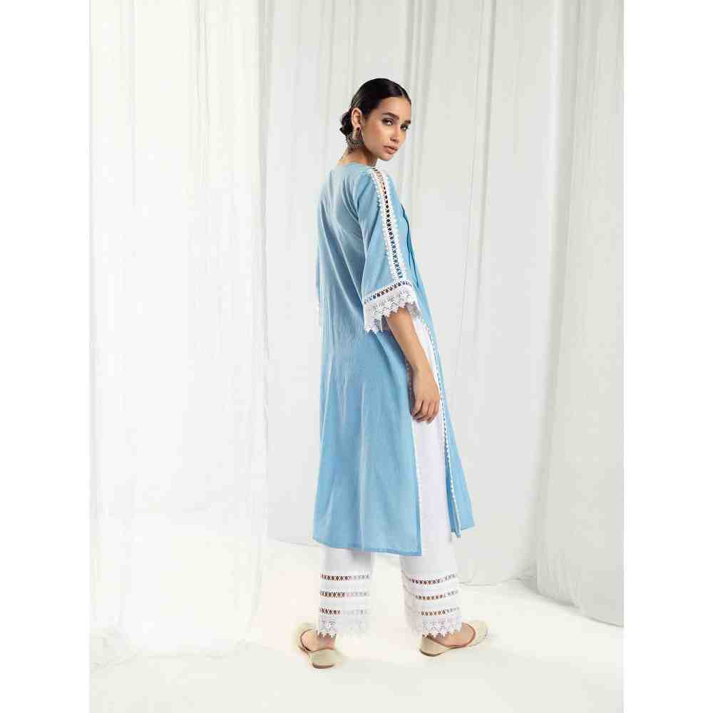 Roze Iris White Pant