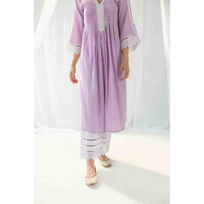 Roze Iris White Pant