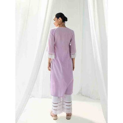 Roze Iris Lavender Kurta