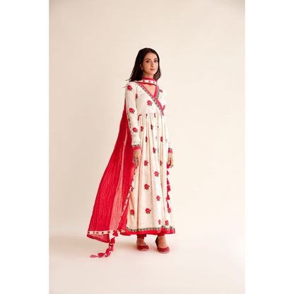 Roze Jashn Chanderi Angrakha (Set of 3)