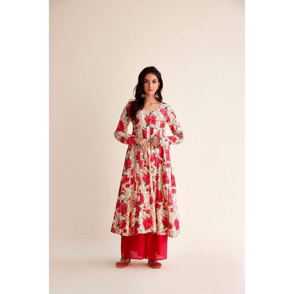 Roze Khwaab Chanderi Anarkali (Set of 3)