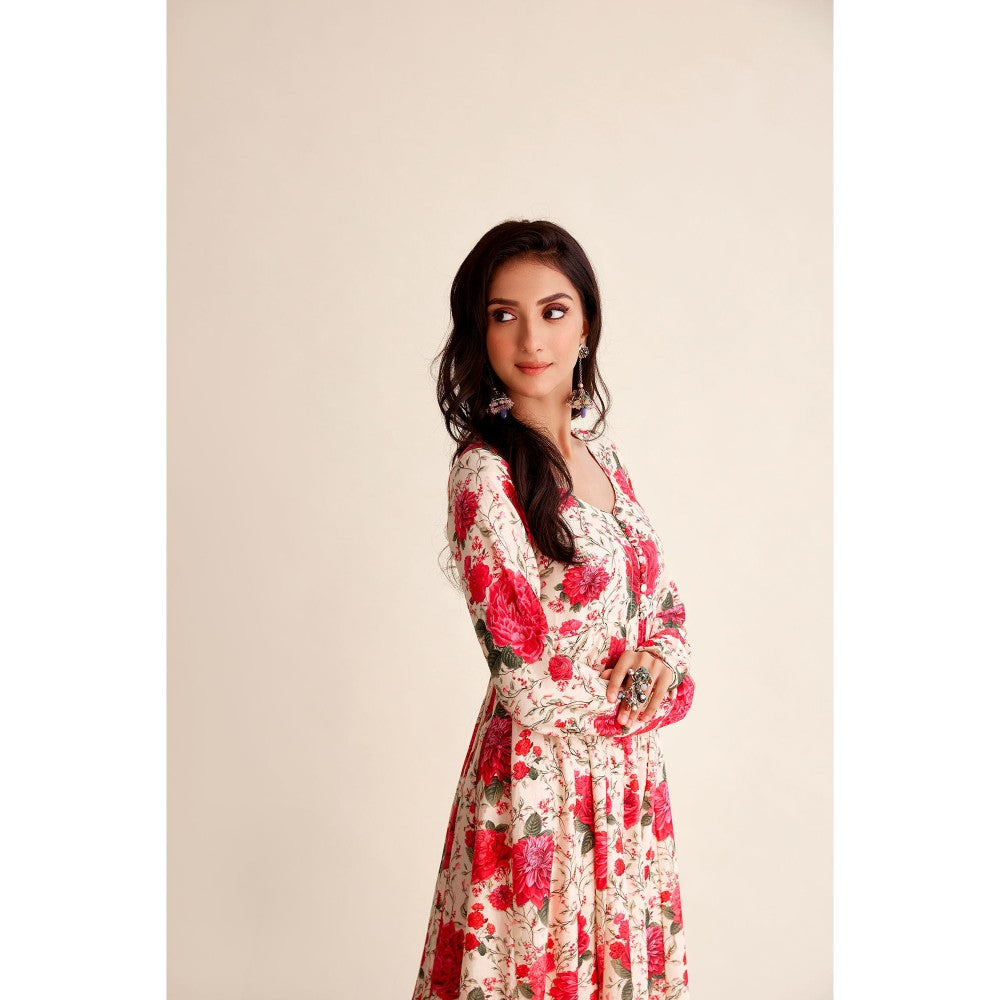 Roze Khwaab Chanderi Anarkali (Set of 3)