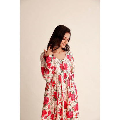 Roze Khwaab Chanderi Anarkali (Set of 3)