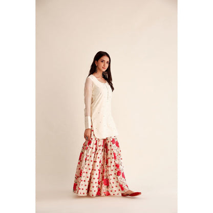 Roze Shabnam Chanderi Garara (Set of 3)