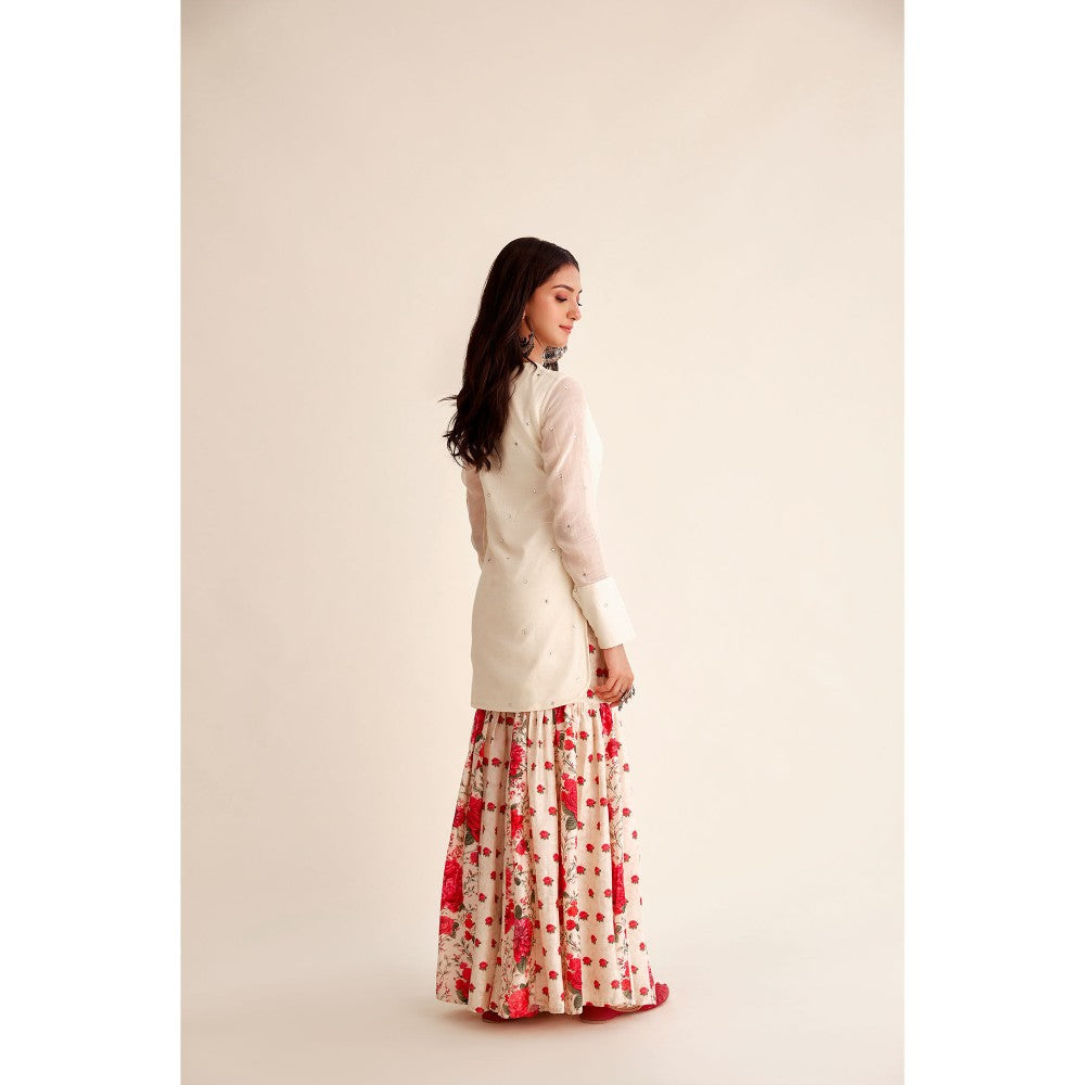 Roze Shabnam Chanderi Garara (Set of 3)