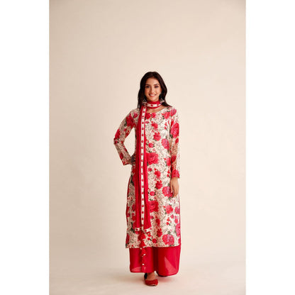 Roze Roshan Chanderi Kurta (Set of 3)