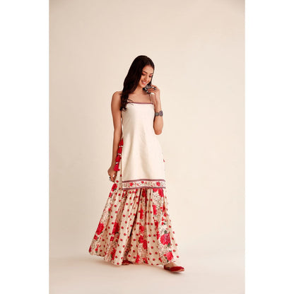 Roze Mahfil Chanderi Garara (Set of 3)