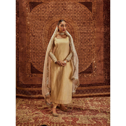 Roze Ghazal Dupatta- Golden
