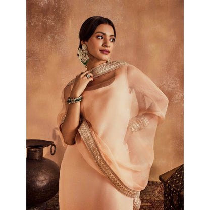 Roze Nisa Peach Dupatta