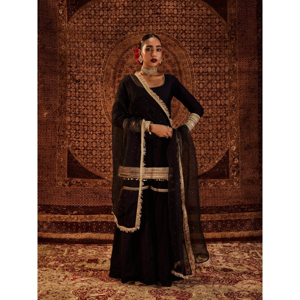 Roze Sultana Black Dupatta