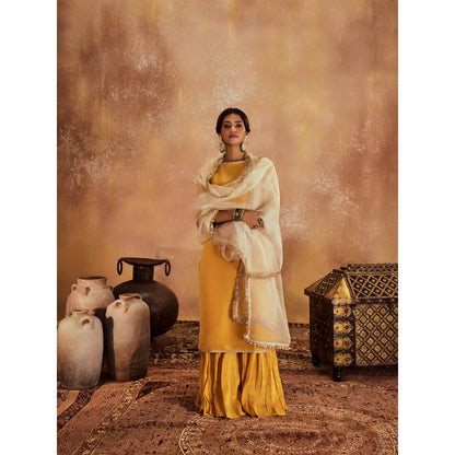 Roze Kainat Kurta with Sharara & Dupatta (Set of 3)