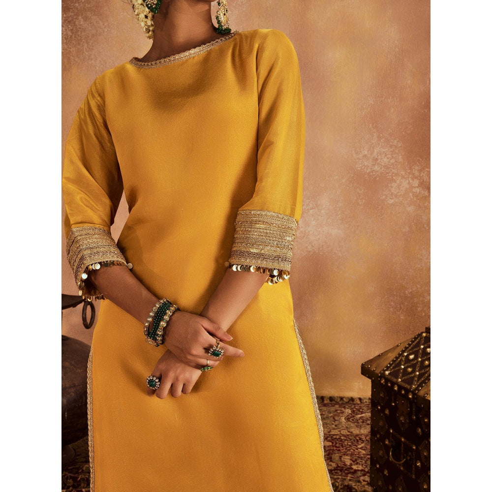 Roze Kainat Kurta with Sharara & Dupatta (Set of 3)