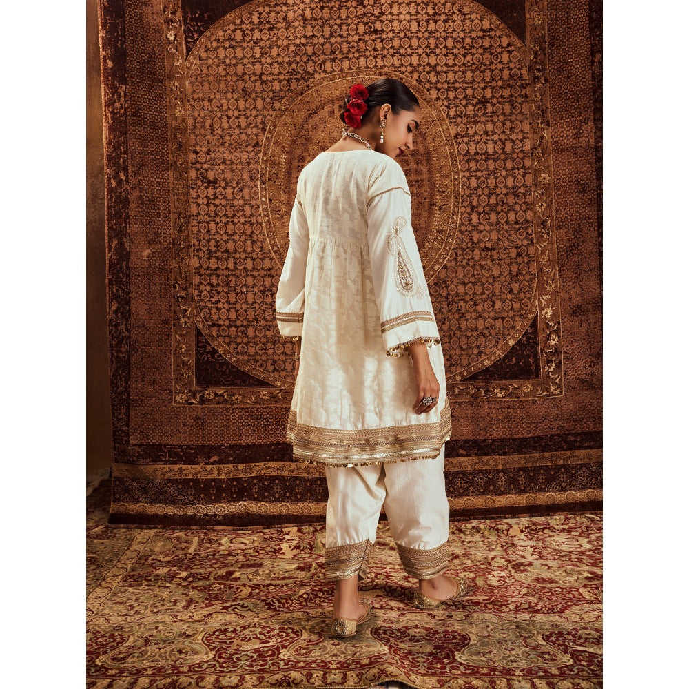 Roze Saba Kurta with Pant & Dupatta (Set of 3)