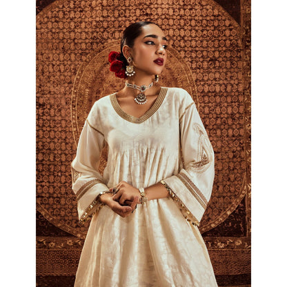Roze Saba Kurta with Pant & Dupatta (Set of 3)