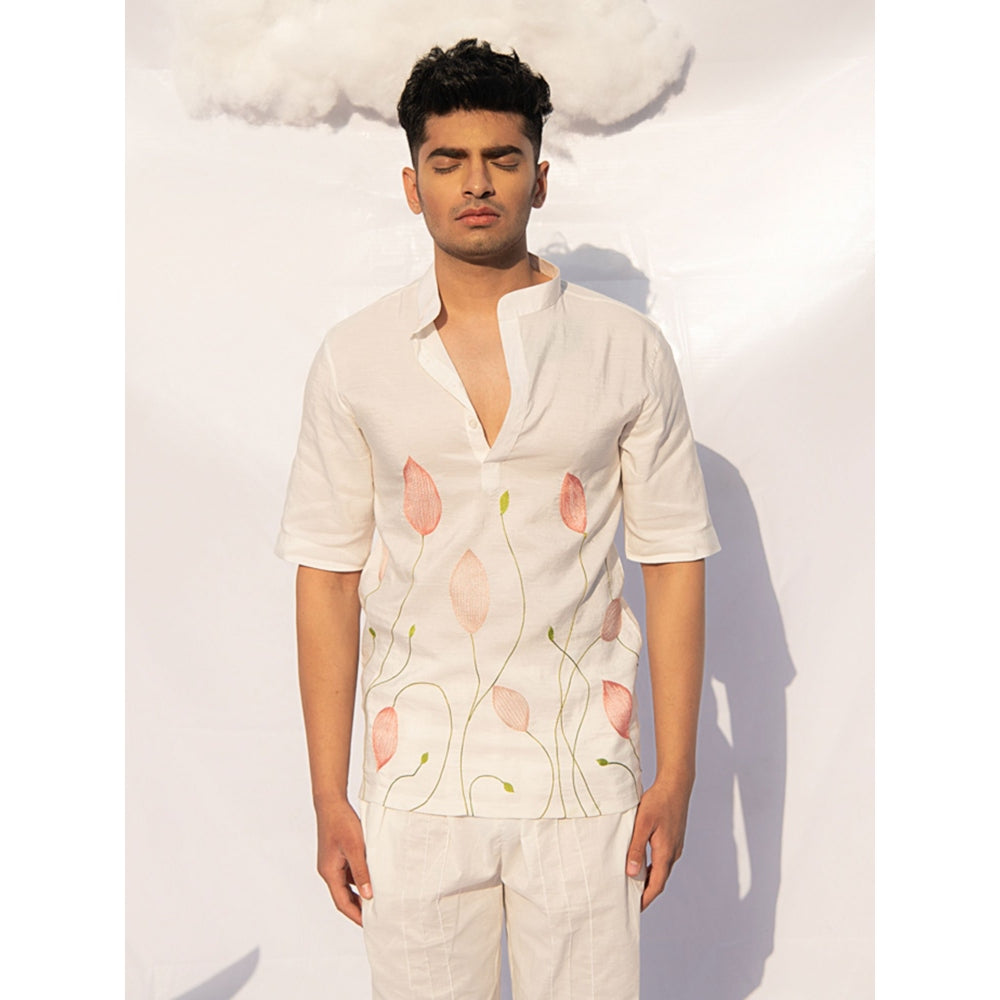 Runit Gupta Lotus Bud Line Shirt