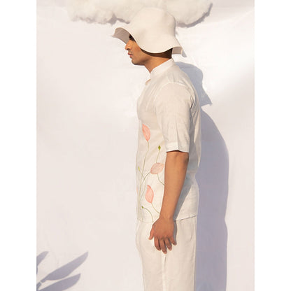 Runit Gupta Lotus Bud Line Shirt