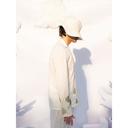 Runit Gupta Betel Leaf Line Shirt