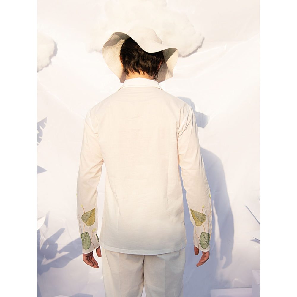 Runit Gupta Betel Leaf Line Shirt