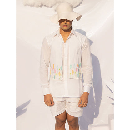 Runit Gupta Vivid Leaf Line Shirt