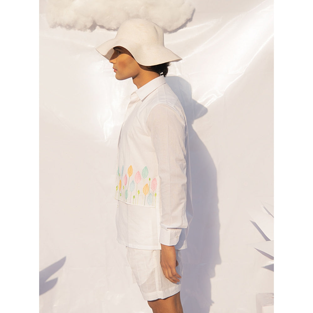 Runit Gupta Vivid Leaf Line Shirt