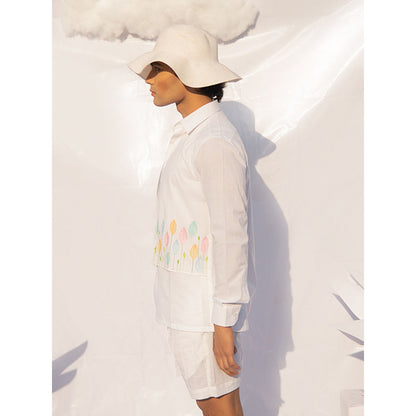 Runit Gupta Vivid Leaf Line Shirt